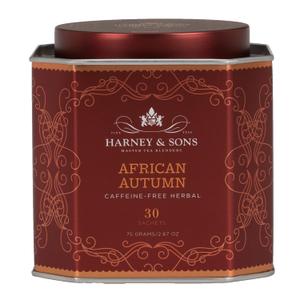 Harney & Sons African Autumn Rooibos Tea, 30 Sachets in Tin (EXP 09/11/26)