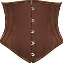 Scarlet Darkness Corset Belt for Women Underbust Satin Waist Training Cincher Corset, Size 8