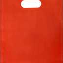 Choice Marts Merchandise Bags Red Color 100 Count 9"x12" Size 1.5Mil Thick with Handles