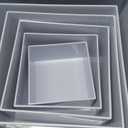 Redants 6 PCS Buffet Risers, Large Food Risers for Buffet Table, Food Display Risers for Party, White Acrylic Boxes Dessert Table Display Set, Risers Display Stands (Size 10" 9" 8" 7" 6" 5", White)
