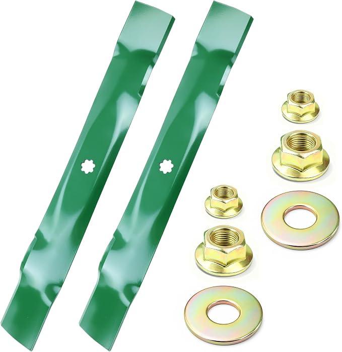 GY20850 Mower Blades for John Deere 42" D130 S130 D110 S100 Deck
Replaces John Deere 42 Inch Mower Blades GX22151 UC21583 AM141033 for John Deere S120 E130 S240 E120 D105 E100 E120 S110 X300