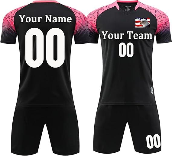 Soccer Uniforms for Kids Men Personalized Soccer Size 26