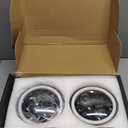 4pcs 5 3/4" 5.75 LED Headlights with High Low Beam Amber turn signal White DRL, 5 3/4 led headlight Halo Ring