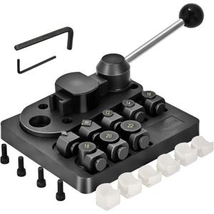 TIRYIUOU Ring Bender Tool, Ring Maker Kit with Nylon Dies, Spoon Earring Bending Machine for Jewelry Making