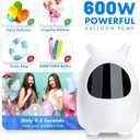 Balloon Pump Electric, SPLAKS Balloons Inflator Air Pump Portable Balloon Blower for Garland Arch, Party Decoration (White)