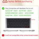 Seorsok Compatible with MacBook Pro 14inch Case 2026 2025-2021 M5 M4 M3 A3426 A3427 A3434 A3112 A3185 A3401 M2 A2779 M1 A2442,Leather Plastic Hard Shell Case&Keyboard Cover,Beige Woven No Logo Cutout