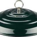 Kingsyard Heavy Duty Weather Protective Dome, All Metal, Weather Guard Cover for Hanging Bird Feeders, Rust Proof & Easy to Clean, Green