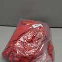 VERWIN Patchwork Overlay Embellished Plain Women's Jumpsuit High-Waist Woman Romper (Medium, Red Sequin)