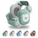 2 x Floriogra Baby Headphones for Noise - Infant Ear Muffs Noise Protection - CE & ANSI Certified - Babies Noise Cancelling Headphones - Baby Ear Protection for 3 Months to 4 Years(green)
