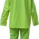 RainRider Rain Jacket Pants Suits for Men Women Waterproof Lightweight Rain Gear Workwear (Green), XL