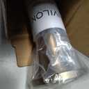 Ivilon Tension Curtain Rod - Spring Tension Rod for Windows or Shower, 24 to 36 Inch. Warm Gold