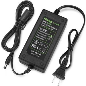 Facmogu 24V 3A 72W Power Supply Adapter Converter, 100-240V 50/60Hz AC to DC 24 Volt 3Amp Power Supply, 5.5x2.5mm & 5.5x2.1mm DC Plug, 24V Switching Transformer for LED Lights CCTV Camera Monitor