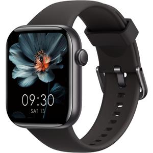 Smart Watches for Men Women, 1.85" HD Touchsreen, Bluetooth Calling, 5 ATM Water-Resistance, 140+Sports Modes, Health, Fitness & Sleep Tracker, Timer, Pedometer, FitnessWatch for Android/iOS Black
