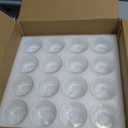 16 Piece Votive Candle Holders with Lids, Tealight Candle Holders in Bulk, Glass Small for Table Centerpiece, Wedding, Home Decor (2.68'' x 1.65'', Clear)