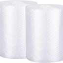 packbabol Bubble Cushioning Wrap Rolls 2-Pack, 12 Inch x 72 Feet 3/16" Air Bubble, Bubble Moving Wrap for Packing, Moving Supplies, Small business