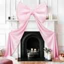 Pink Bows Birthday Decorations, 40''20'' Big Wall Decor for Party Decorations Wedding Backdrop, Large Bows for Baby Shower, Backdrop Room, Christmas, Event Decorations (Small)