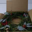 SHACOS Artificial Christmas Wreath 20" Winter Wreaths Red Berries Pine Cones Willow Cypress Christmas Wreaths Xmas Decoration for Front Door Window Wall Party Holiday Indoor Outdoor, Willow
