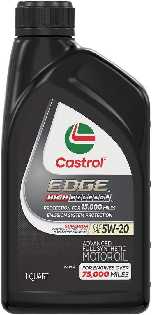 Castrol EDGE High Mileage 5W-20 Advanced Full Synthetic Motor Oil, 1 Quart
500+ bought in past month