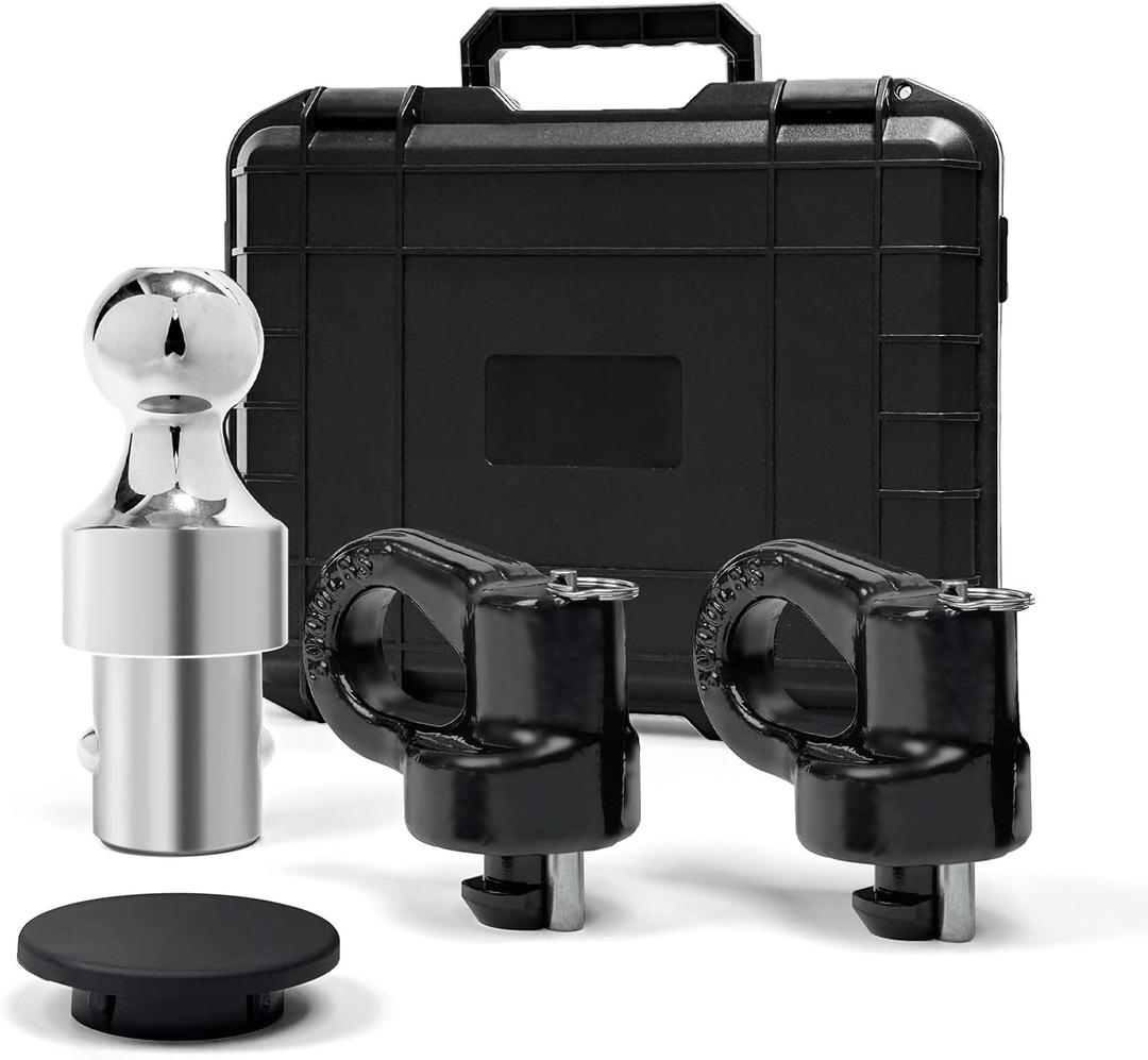 60692 Puck System Gooseneck Hitch Ball Kit, 38K LBS GTW, Compatible with 2013-2025 Ford F250 F350 F450, 2016-2025 Chevrolet Silverado, GMC Sierra & Nissan Titan XD, 2-5/16 Inch Ball