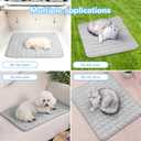 2025 New Dog Cooling Mat, Pet Cooling Mats, Summer Cool Pads Pet Mat Outdoor for Dogs & Cats, Pet Bed Mats Machine Washable(Grey, XL: 10075 cm 3930")