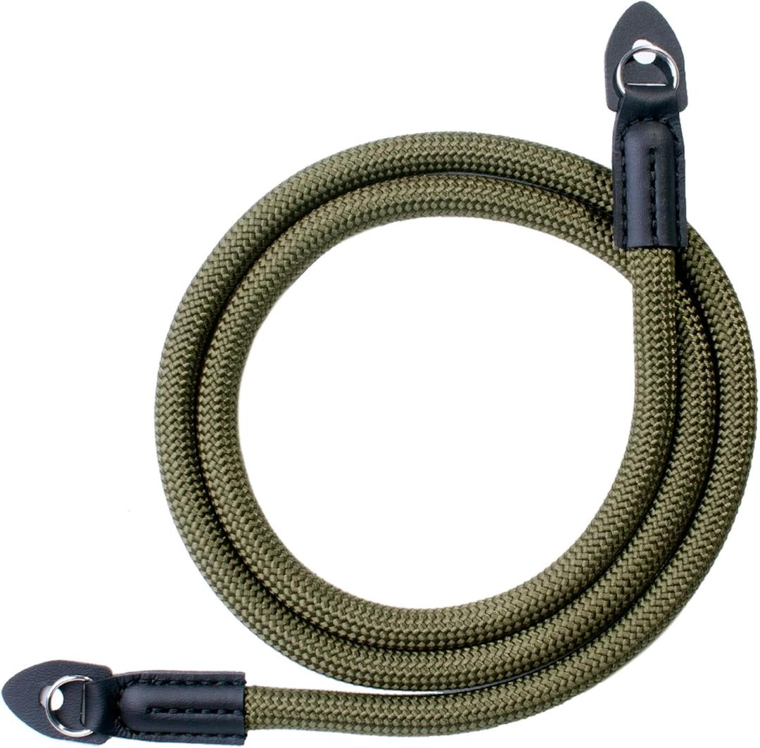 VKO Camera Strap,Climbing Rope Camera Strap for Round Hole Interface DSLR SLR Mirrorless Camera Neck Shoulder Strap 100cm (Green)