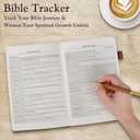 Leather Christian Bible Journal for Men, Prayer Journal for Scripture Study & Daily Devotional, Undated Church Notes Notebook, Jesus Religious Faith Gifts for Pastor, Graduation, Baptism, Brown