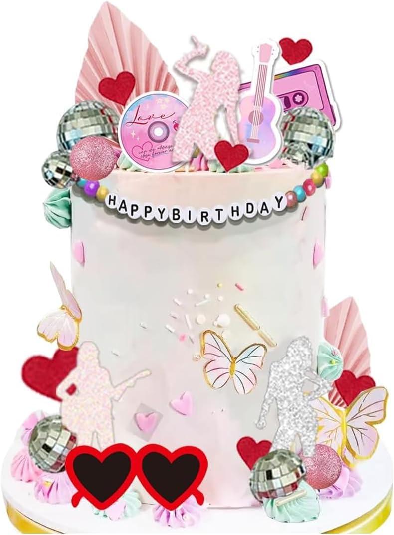 DiDida Music Singer Cake Topper for Music Fans, 5-Piece Set, Perfect for Concert-Themed Cake Decoration