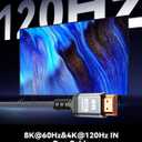 2 x 8K 10K 4K HDMI Cable 48Gbps 6.6FT/2M, Certified Ultra High Speed HDMI Cable Braided Cord-4K@120Hz 8K@60Hz, DTS:X, HDCP 2.2 & 2.3, HDR 10 Compatible with Roku TV/PS5/HDTV/Blu-ray