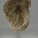 BECUS Toppers for Women Hair Pieces for Women with Thinning Hair 3603D Cover 6.5x6inches Gold Short Pixie Cut Synthetic Toupee(Blonde Mixed Brown)