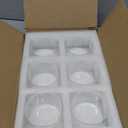 6 Oz Small Glass Bowls - Clear Dessert Cups & Serving Dips & Sauce - Microwave & Dishwasher Safe - Set of 6