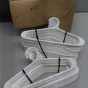 Utopia Home Kids Hangers 60 Pack - 11 Inch Plastic Baby Hangers for Closet - Childrens Hanger for Clothes & Infant Hanger for Closet - Non-Slip Shoulder Grooves, Strap Hooks & Pants Bar (White)