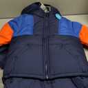 Carter's Toddler Boys Warm, Water-Resistant 2 Piece Snow Pant & Jacket Snowsuit, Navy/Royal/Red , Size 4T