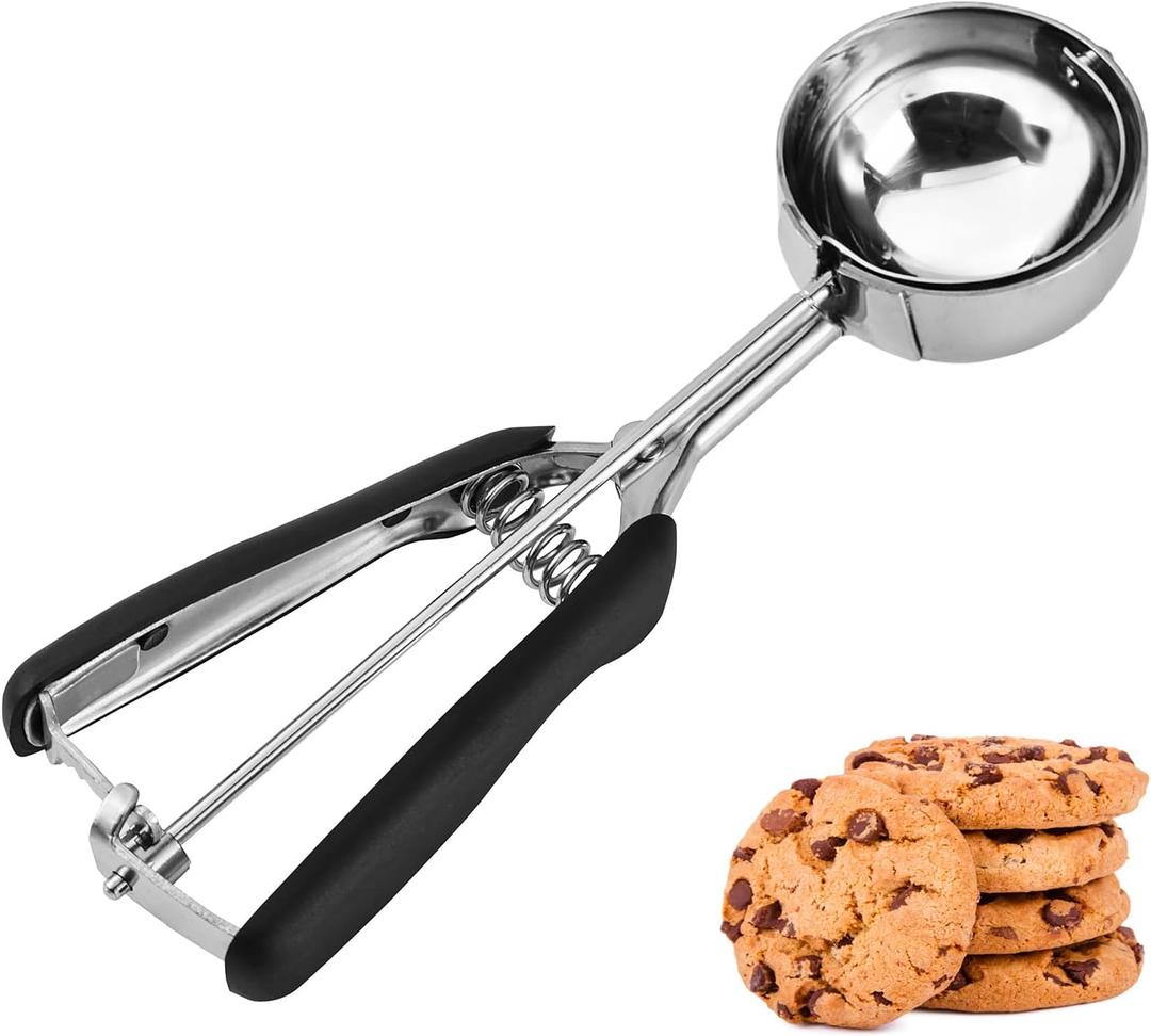 Cookie Scoop 4 Tablespoon, 2 OZ Cookie Scoops for Baking, Muffin Scoop For Baking, Comfortable Grip, Non-Slip, For Making Cookie Muffin Cupcake Pancake Ice Cream Meatball (#16 - 4 Tbsp)