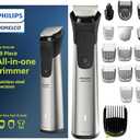 Norelco Philips Multigroom 7000 Series, All-in-One Trimmer, Beard Trimmer and Hair Clipper, 19-Piece Men's Grooming Kit for Beard, Head, Hair, Body, and Face, Soft Pouch, MG7910/49, Some Parts Are Missing
