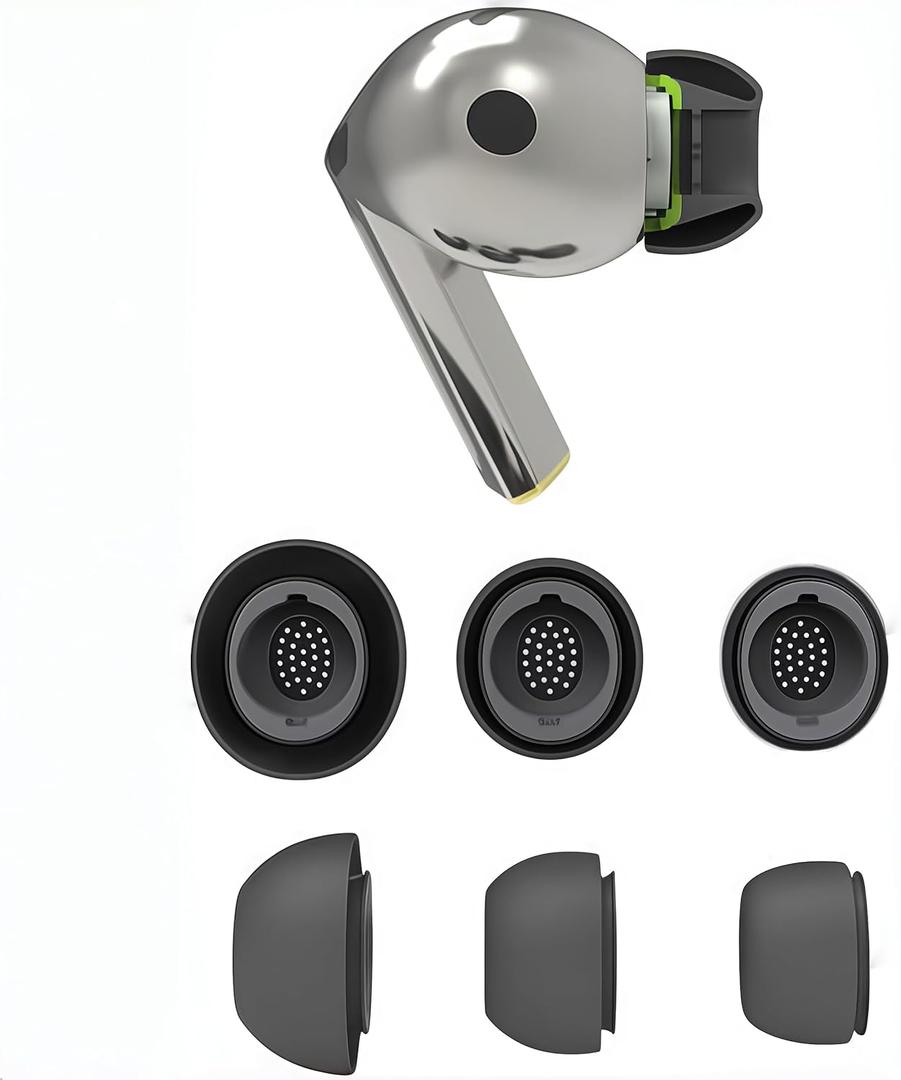 Ear Tips for Galaxy Buds 3 Pro Eartips Earbud(2024) & Galaxy Buds 4 Pro,3Pairs Silicone Replacement Eartips with Dust Shield Compatible with Samsung Galaxy Buds 3 Pro SM-R630N,Fits Charging Case