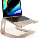 Laptop Stand, Ergonomic Aluminum Laptop Mount Computer Stand, Detachable Laptop RiserNotebook Holder Stand All 10-17.3" LaptopsGold
