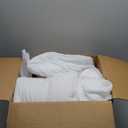 2 Cloud-Like Twin XL Mattress Topper - 100% Cotton Top Mattress Pad for Back Pain Relief - Breathable & Naturally Cooling for Hot Sleepers, White