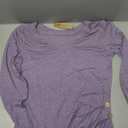 Womens V Neck Long Sleeve T Shirts Ruched Tops Casual Loose Fit Tees Fall Fashion Outfits 2025 (XX-Large, Purple)