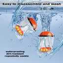 Hummingbird Feeder Helmet | Hands-Free Outdoor Observation Device | 4 Feeding Ports Design | Adjustable Headband | Lightweight & Durable PVC (red-2)