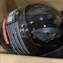 SPARK Adult Modular Motorcycle Helmet Dot Certified Flip-Up Dual Visor Full Face Helmets for Men & Women Moto ATV UTV Snowmobile ADV Four Wheeler Street Bike (Bright Black, Large)