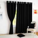 Black Curtain Polyester 53x60 Inches