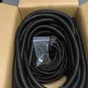 Automotive Wire Loom Flame Retardant Split Wire Loom Tubing Assortment Wiring Loom Kit Plastic Cover Electrical Covering Conduit Protective Wire Wrap Cable Sleeves Black 1/4", 1/2", 3/8" x 30 Ft
