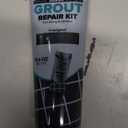 PentaUSA Tile Grout Repair Kit - Black Premixed Acrylic Sanded Grout, Water-Resistant Grout Filler for Bathroom&Shower, Kitchen Floor, Fast Drying, with Applicator, 13.4 oz (380g)