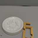 VSHOW Ceramic Cat Feeder Bowl with Stand, Slow Eating, Healthy Diet, 8.4x3x8.4 inches, 2.0 lbs, Medium, All Life Stages, Bone-White, Feeder for Indoor Pets