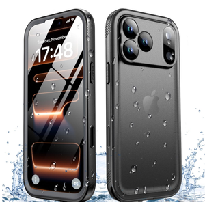 SPORTLINK for iPhone 17 Pro Max Case, IP68 Waterproof Military Protective Full Body Heavy Duty Shockproof 360 Sealed Dustproof with Camera Screen Protector Phone Cover for iPhone 17 Pro Max 6.9" Black