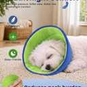 Dog Recovery Collar for Dogs After Surgery Soft Breathable Dog Cone Collar, Lightweight Elizabethan Collar Alternative for Wound Healing, Anti Licking, Comfortable Sleep & Daily Eating, S (Blue)