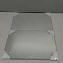 Seelenruhe Tempered Glass Cutting Boards for Kitchen Counter, Clear Cutting Boards for Countertop, Non-Slip, Heat-Resistant, Easy to Clean, Kitchen Decoration, 16x12 & 12x8 2PCS