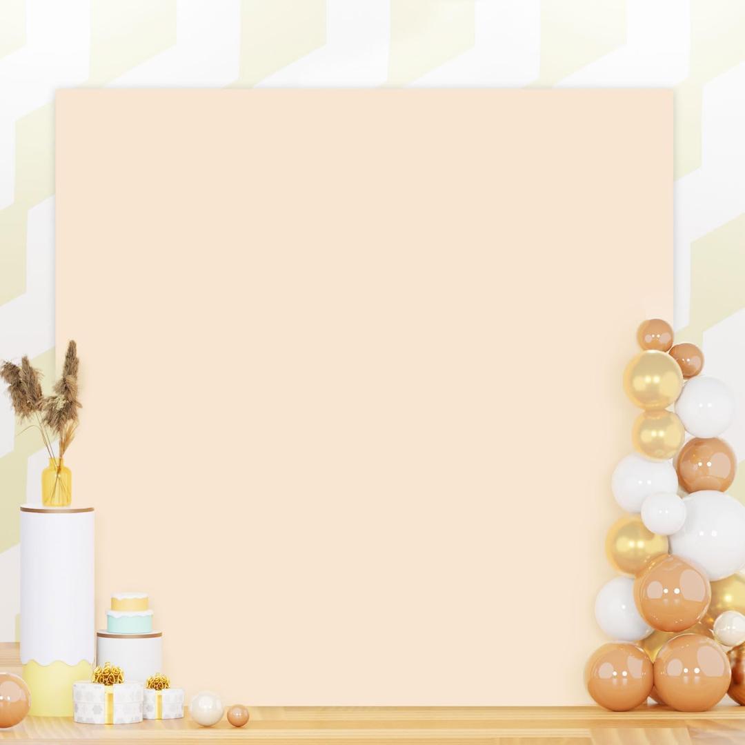 Square Arch Stand Cover 6.6x6.6FT Spandex Fitted Wedding Arch Cover Beige Arch Backdrop Cover Arch Frame Covers Stretchy Backdrop Balloon Arch Cover for Birthday Baby Shower Decor Outdoor