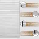 MYshade Cordless Blackout Cellular Shades, 1.5" Honeycomb Window Blinds for Bedroom & Nursery, Thermal Insulated, Noise Reducing, Privacy Shades, Inside or Outside Mount (30" W x 64" H, White)