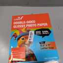 Uinkit 200Gsm 100Sheeets Double Sided Photo Paper Glossy 8.5x11 54lbs Inkjet for Dye Ink Value Bulk Pack Picture 8.5 x 11 9.5Mil for Inkjet Printing Printer